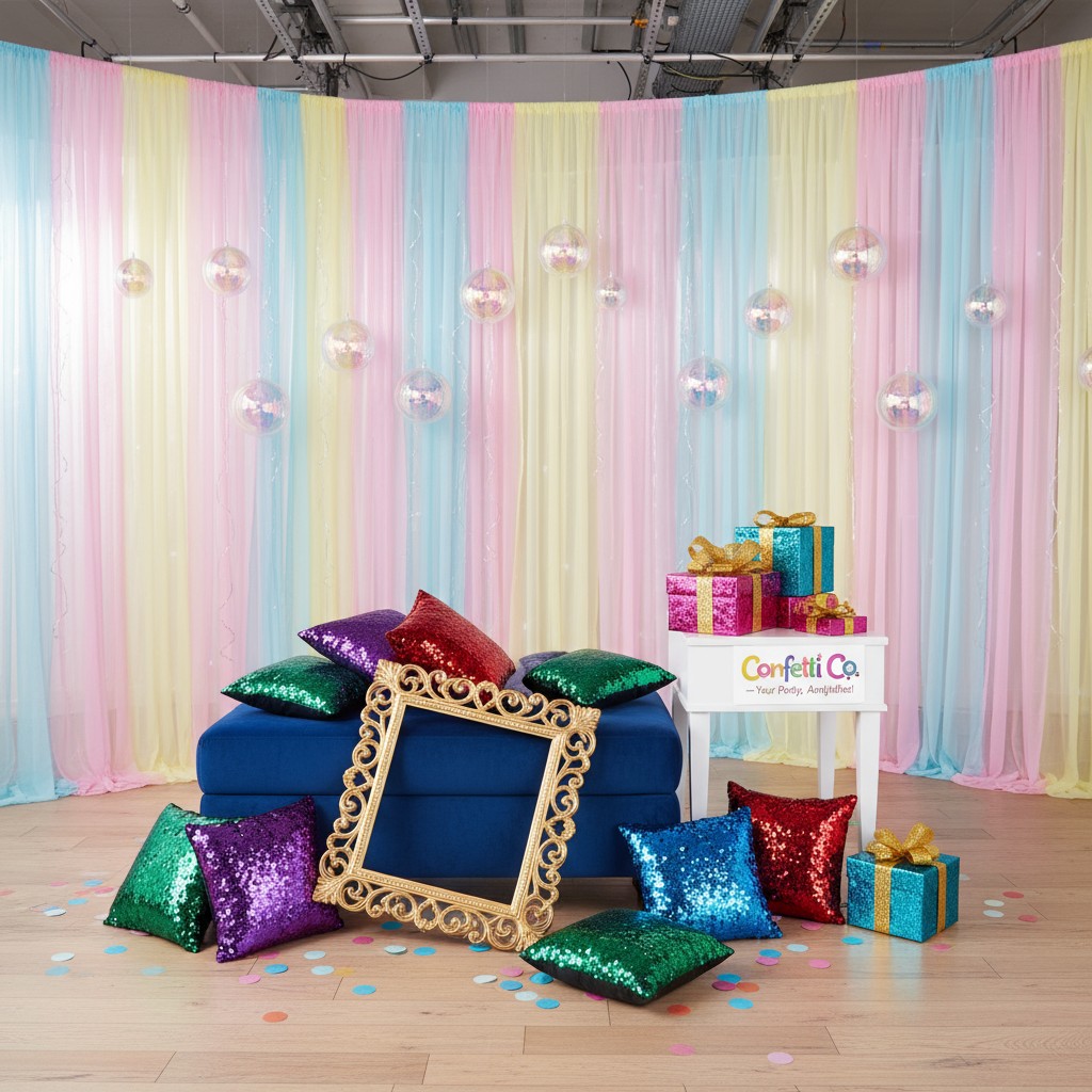 The alt text for the image is "Confetti Co, Your Party, Amplified!"